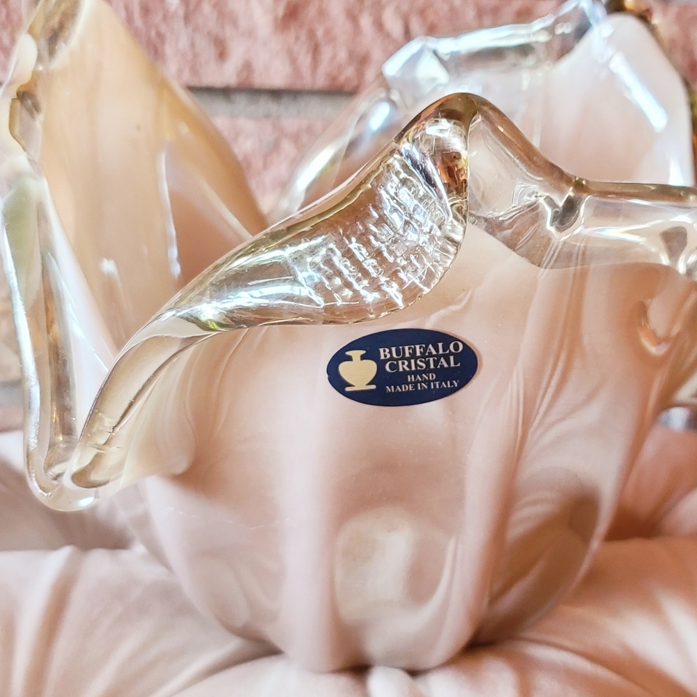 Beautifully hand crafted Murano Buffalo Cristal